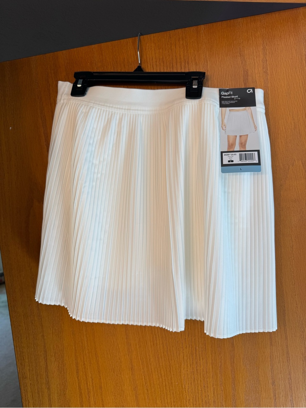 GAP fit White Pleated Mini Skirt skort with shorts underneath